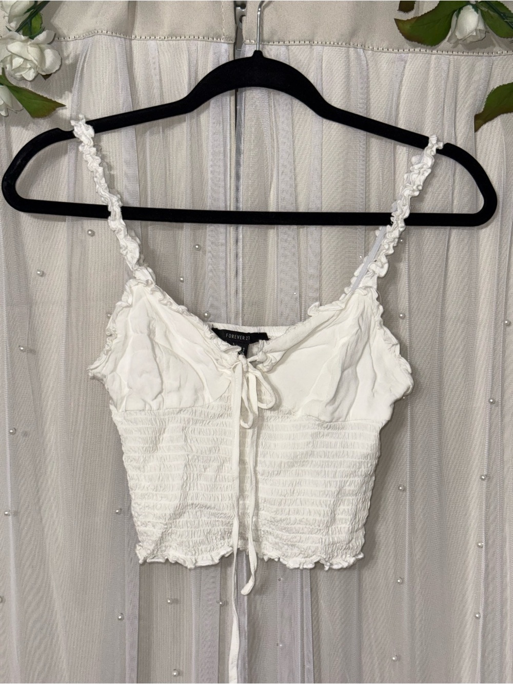 White Crop Top